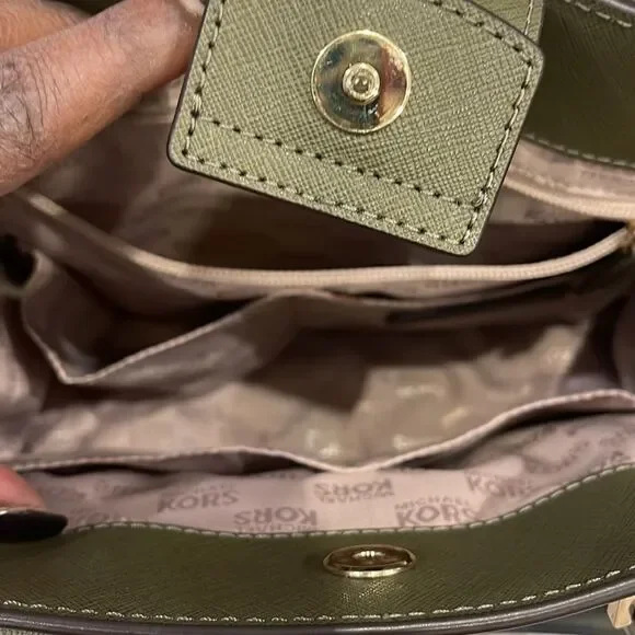 Michael Kors Olive Green Purse